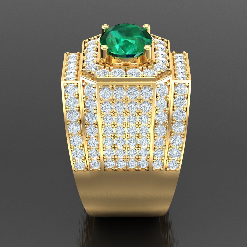 Elite Men Rings Collection 4MR076 3D print model_13