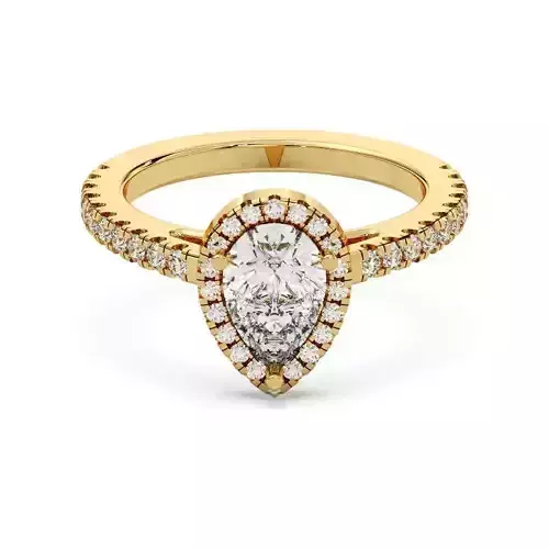 Pear Cut Diamond Ring 