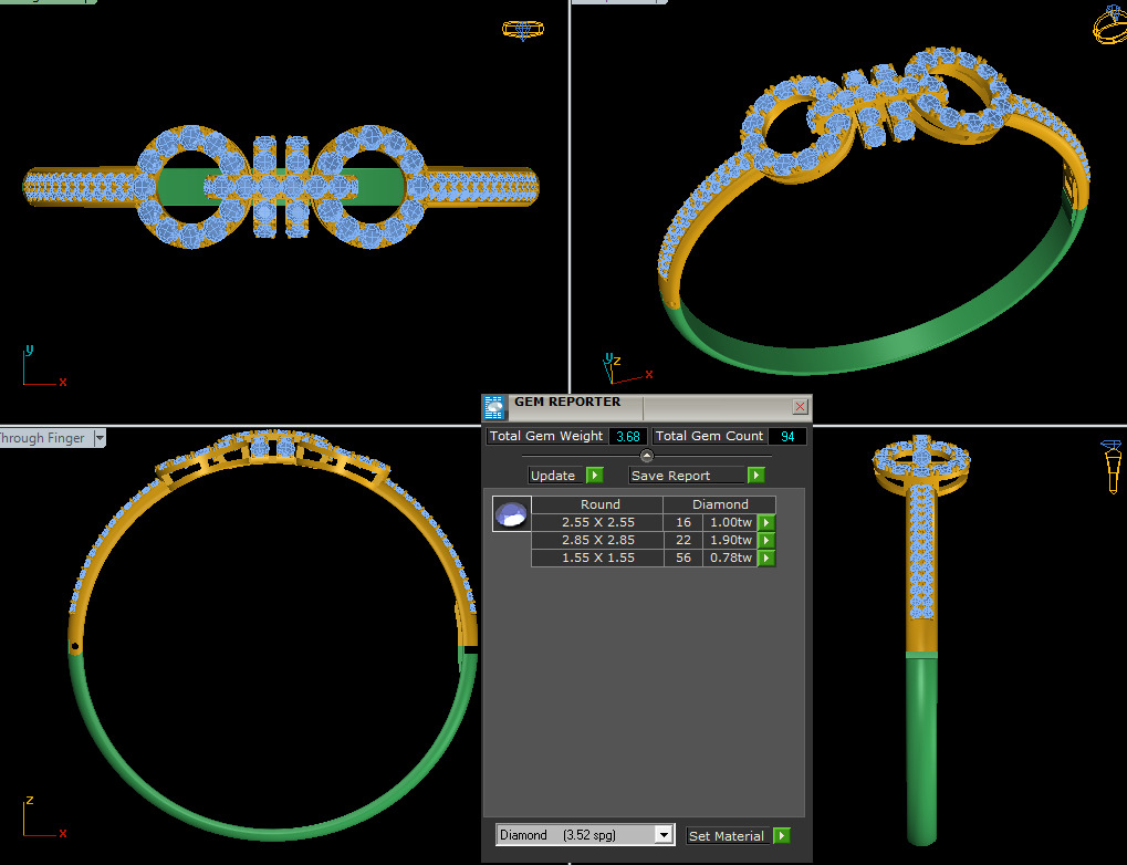 bangle  3D print model_1