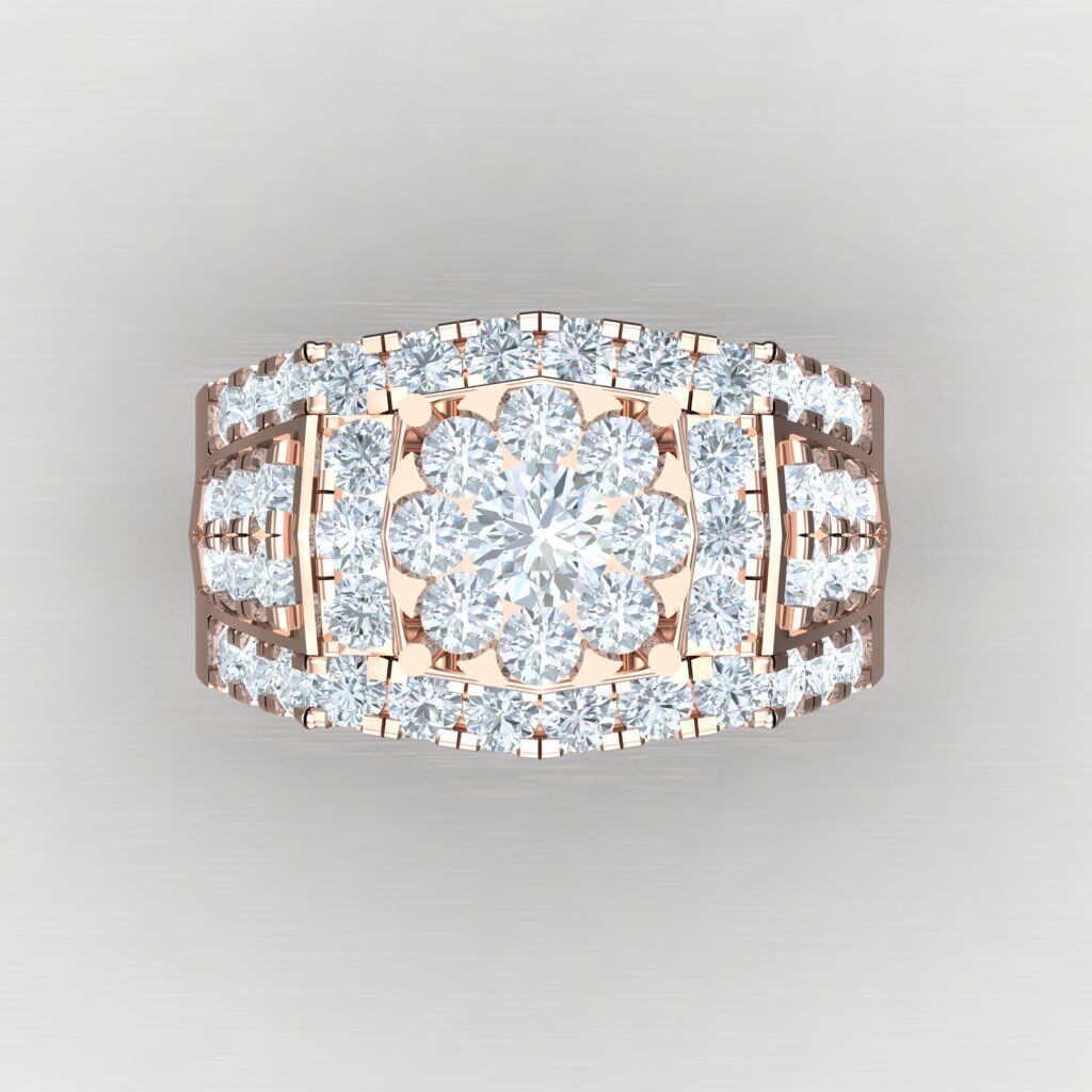 Elite Men Rings Collection 4MR071 3D print model_9