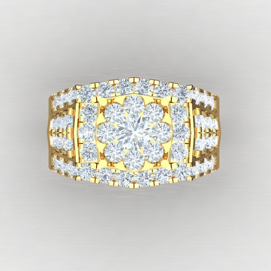 Elite Men Rings Collection 4MR071 3D print model_10