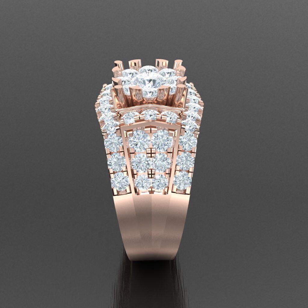 Elite Men Rings Collection 4MR071 3D print model_12