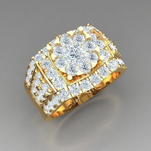 Elite Men Rings Collection 4MR071 3D print model