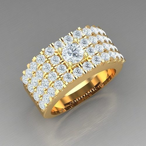 Elite Men Rings Collection 4MR070 3D print model