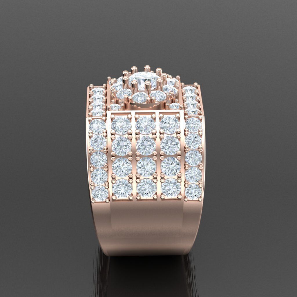 Elite Men Rings Collection 4MR069 3D print model_12