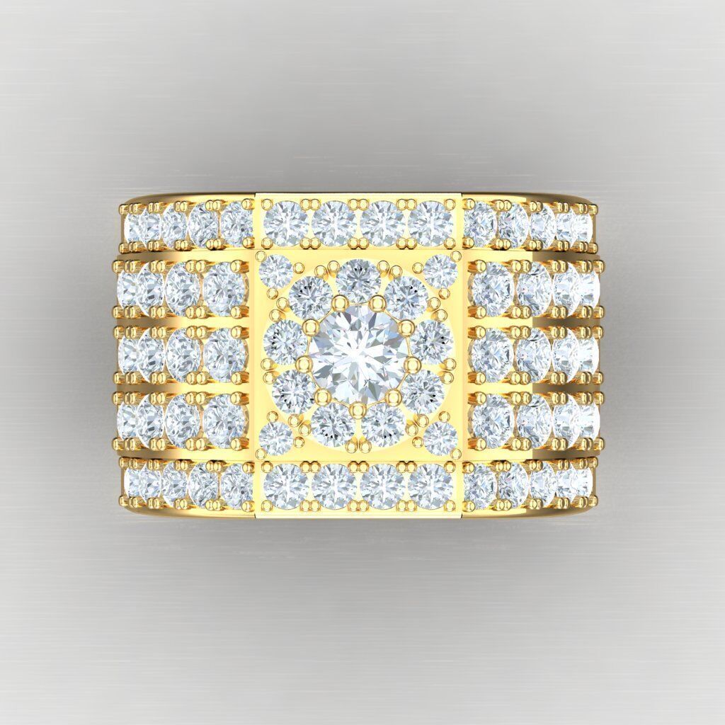 Elite Men Rings Collection 4MR069 3D print model_10