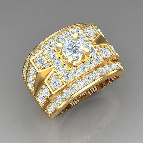 Elite Men Rings Collection 4MR068 3D print model