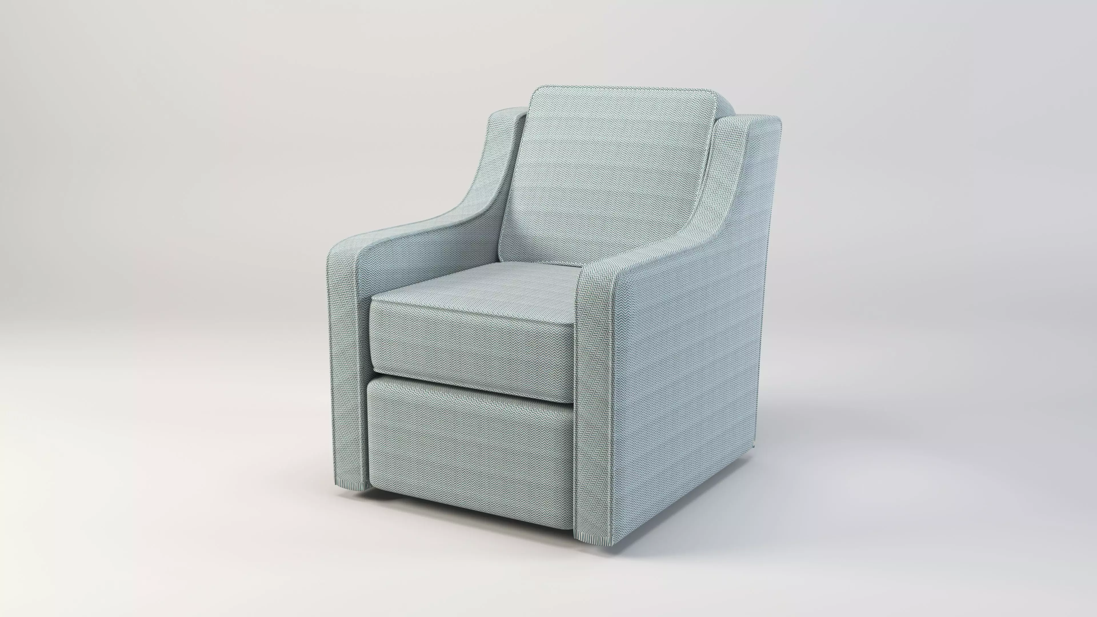 Upholstered Swivel Armchair Free low-poly 3D model