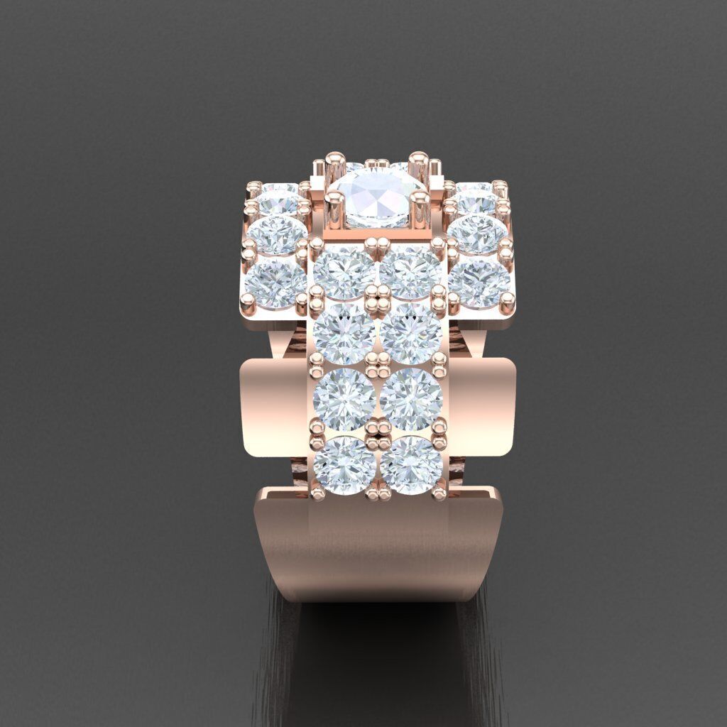 Elite Men Rings Collection 4MR062 3D print model_11