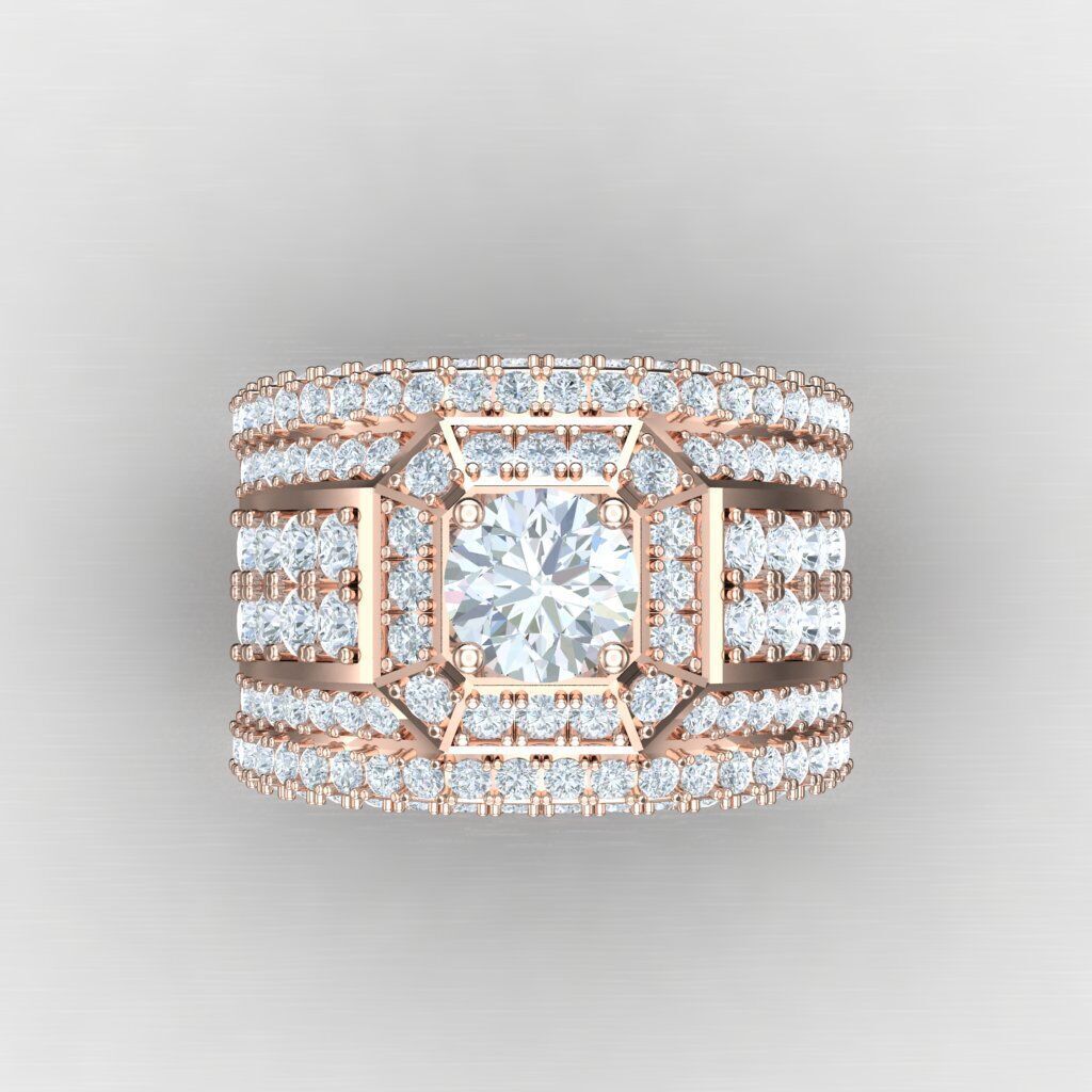 Elite Men Rings Collection 4MR059 3D print model_8