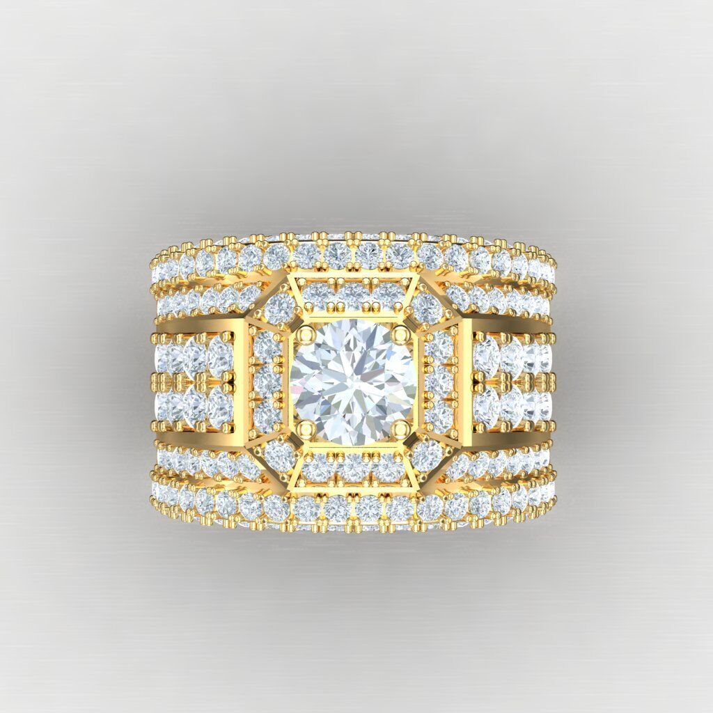 Elite Men Rings Collection 4MR059 3D print model_9