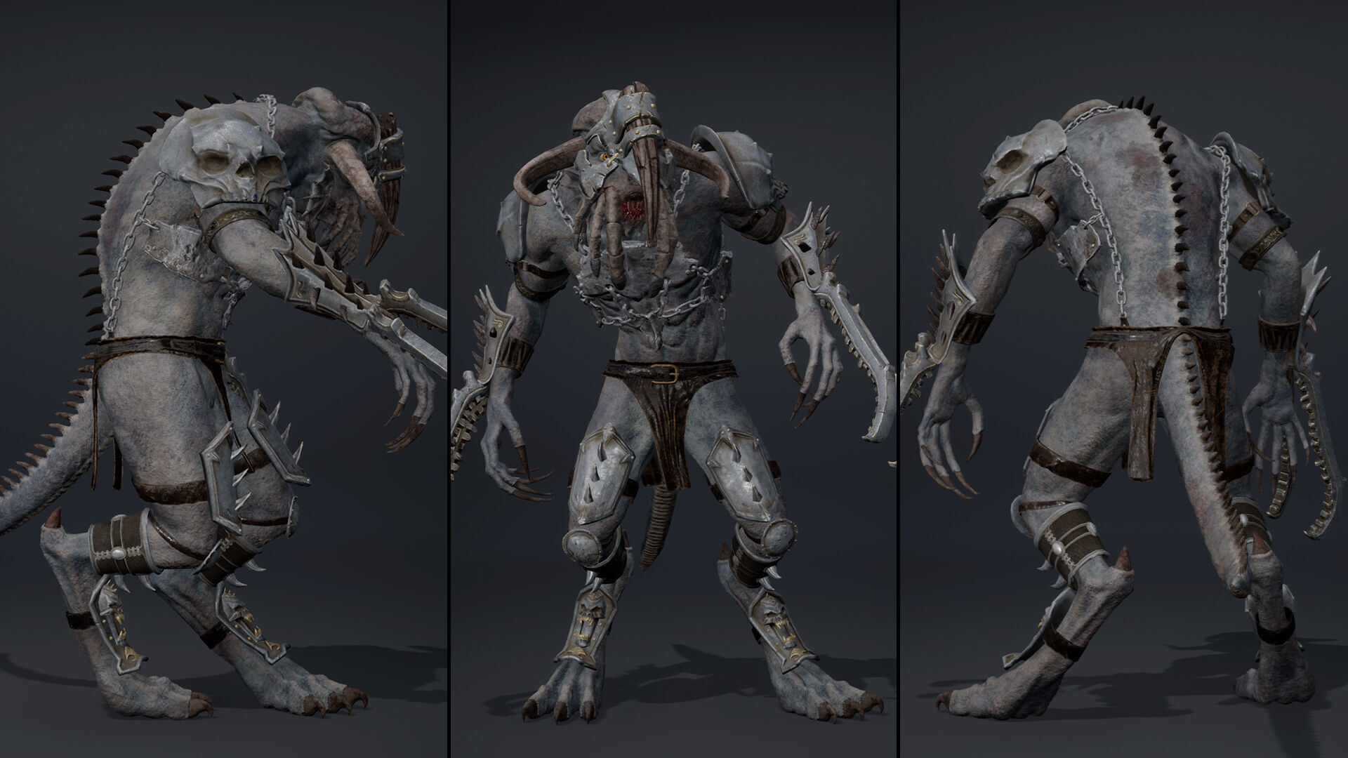 Obsidian Brutal Arm1 Brutal Low-poly 3D model_5