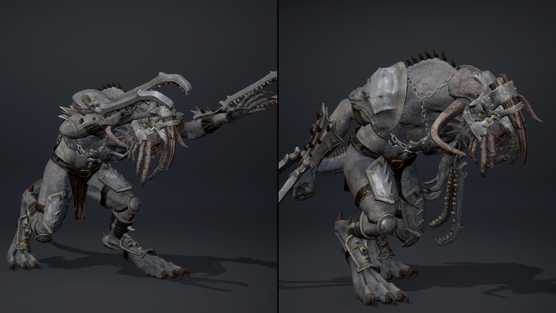 Obsidian Brutal Arm1 Brutal Low-poly 3D model_8