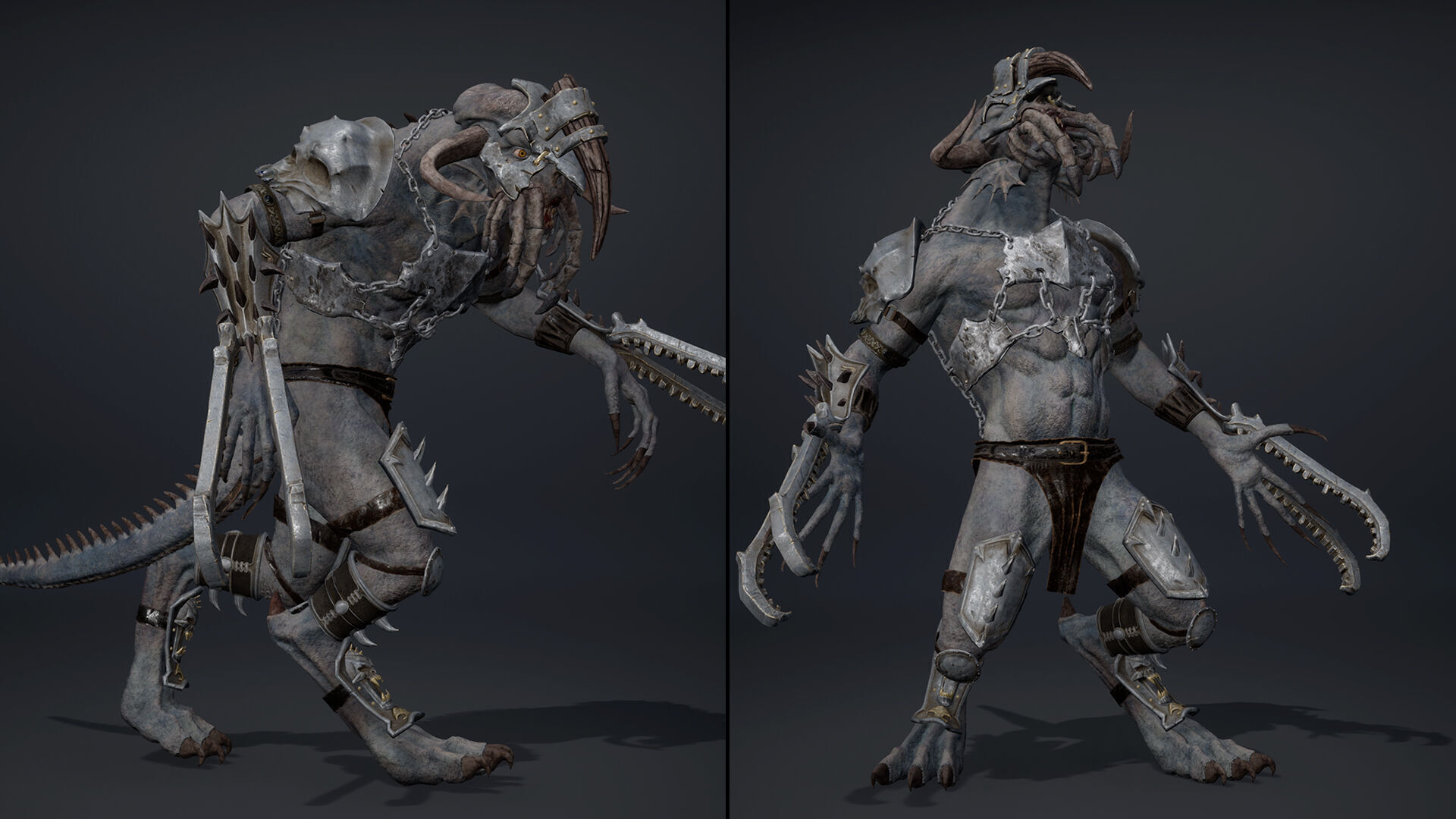 Obsidian Brutal Arm1 Brutal Low-poly 3D model_6