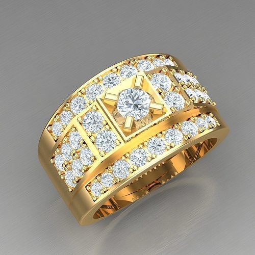 Elite Men Rings Collection 4MR047 3D print model