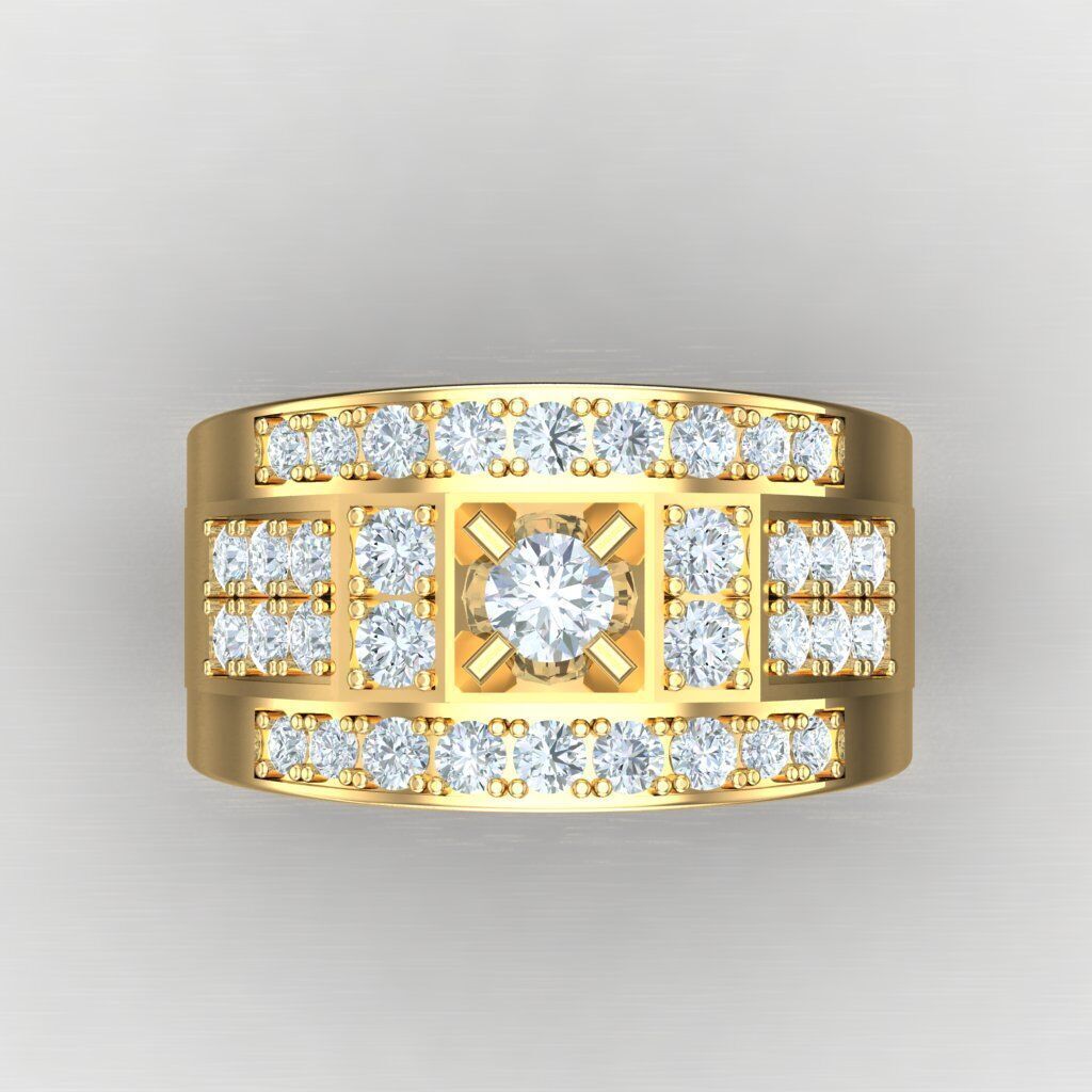 Elite Men Rings Collection 4MR047 3D print model_10