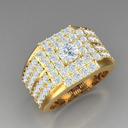 Elite Men Rings Collection 4MR043 3D print model