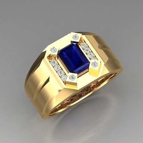 Elite Men Rings Collection 4MR039 3D print model