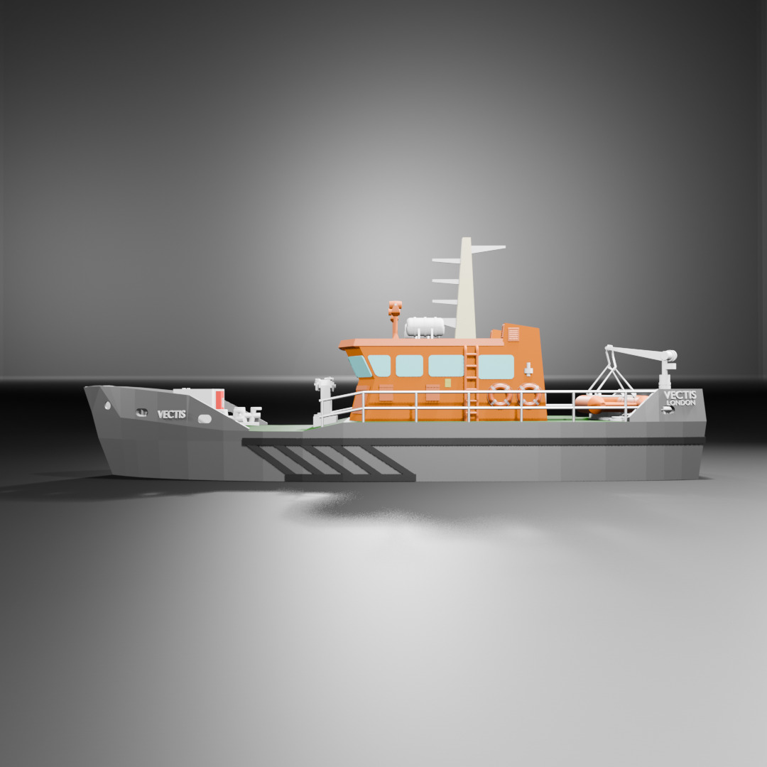 THV Vectis - 175 Scale 3D Printing Ship - FanArt 3D print model_4