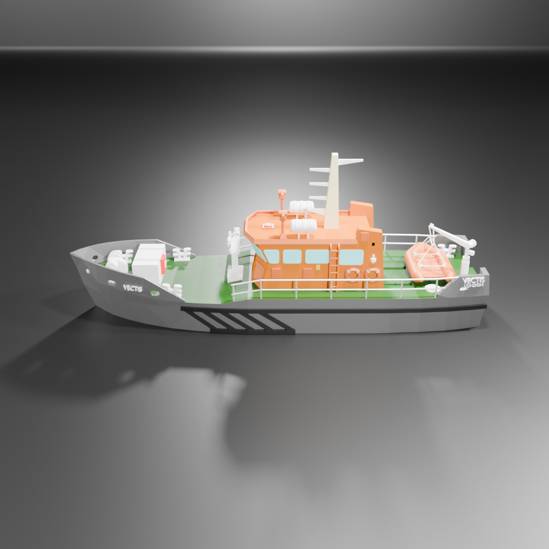 THV Vectis - 175 Scale 3D Printing Ship - FanArt 3D print model_7