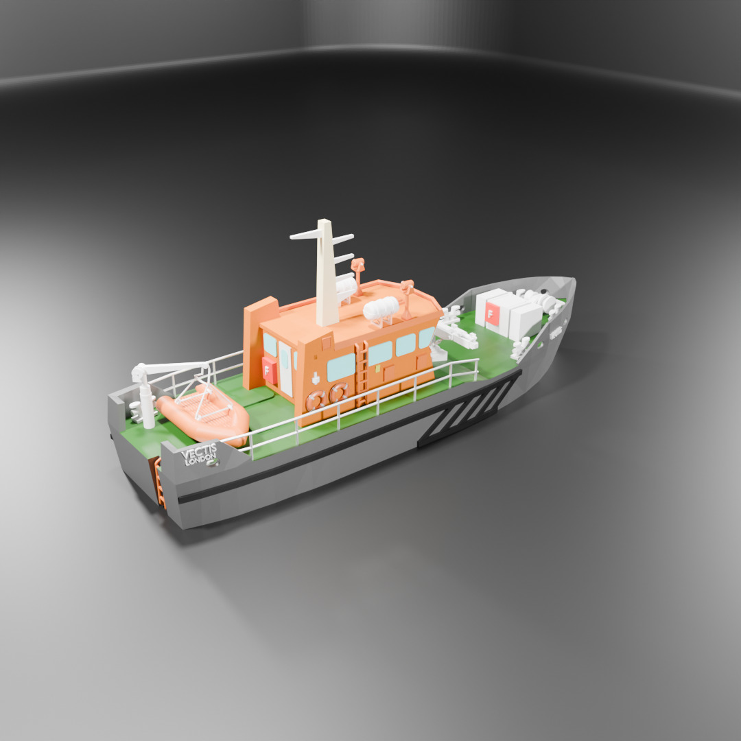 THV Vectis - 175 Scale 3D Printing Ship - FanArt 3D print model_8