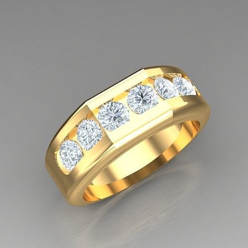 Elite Men Rings Collection 4MR038 3D print model