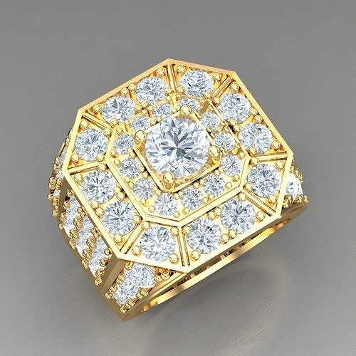Elite Men Rings Collection 4MR036 3D print model