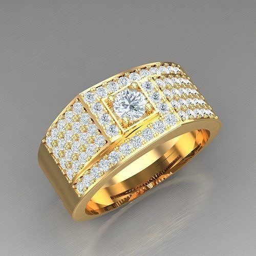 Elite Men Rings Collection 4MR035 3D print model