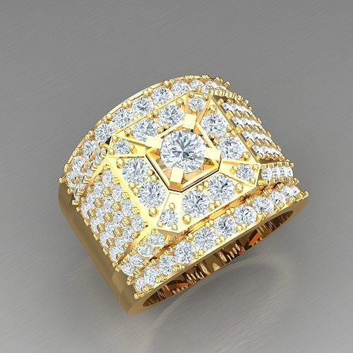 Elite Men Rings Collection 4MR034 3D print model