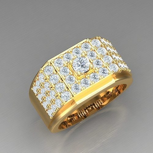 Elite Men Rings Collection 4MR033 3D print model