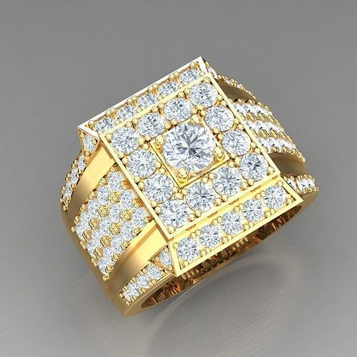 Elite Men Rings Collection 4MR032 3D print model