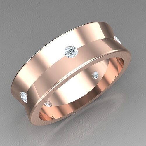 Elite Men Rings Collection 4MR026 3D print model