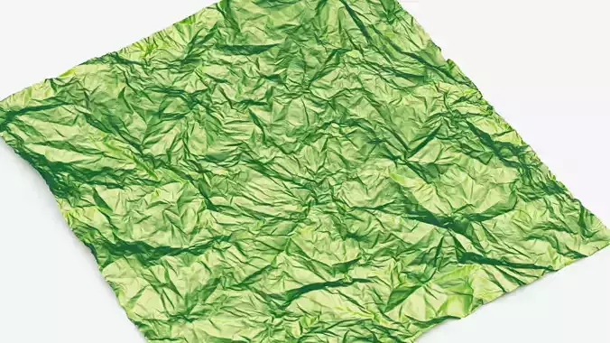 Crumpled paper napkin 3d scan