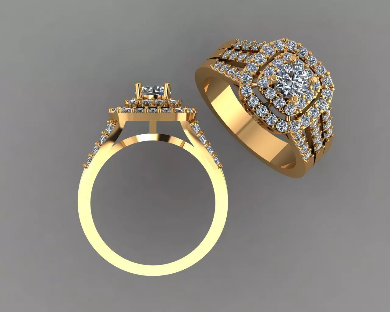 Stylish 3D Ring Model for Jewelry Making And printing Code R17 3D print model