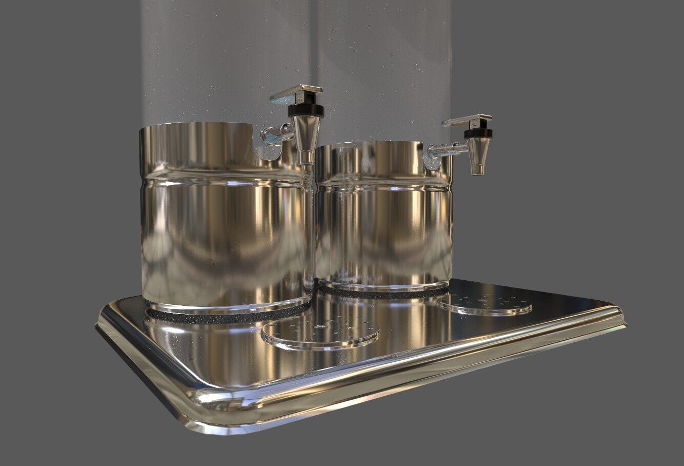 Juice Dispenser 3D model Low-poly 3D model_1