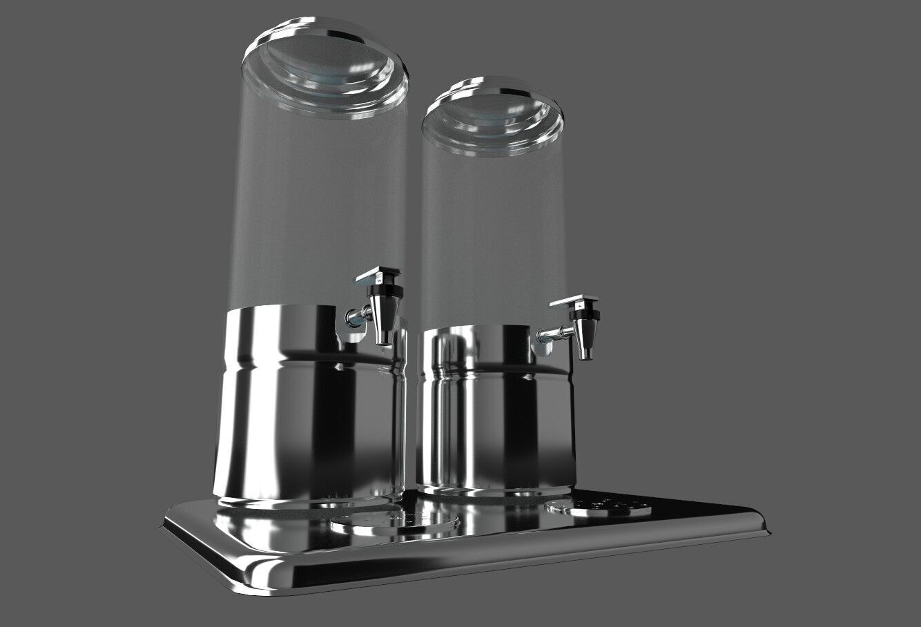 Juice Dispenser 3D model Low-poly 3D model_4