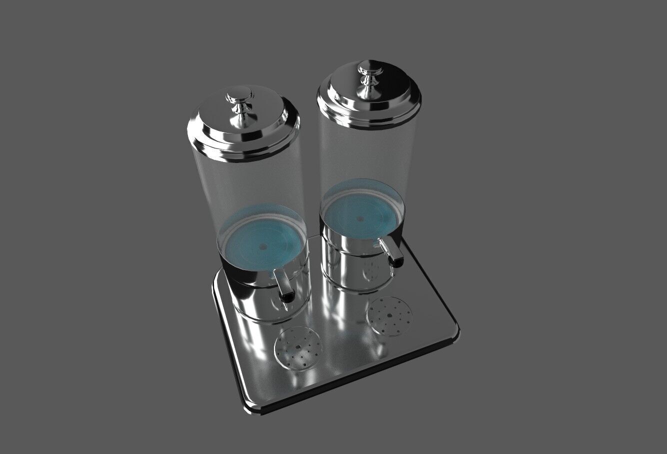 Juice Dispenser 3D model Low-poly 3D model_2