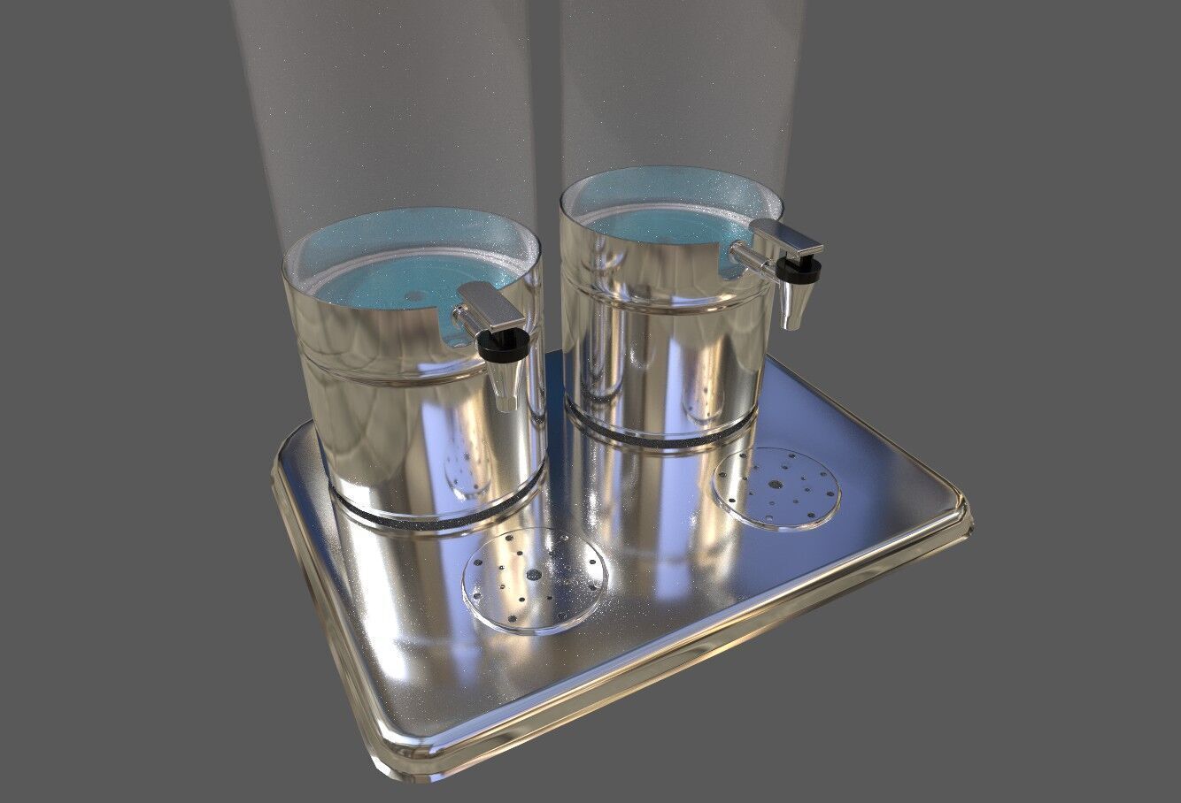 Juice Dispenser 3D model Low-poly 3D model_5