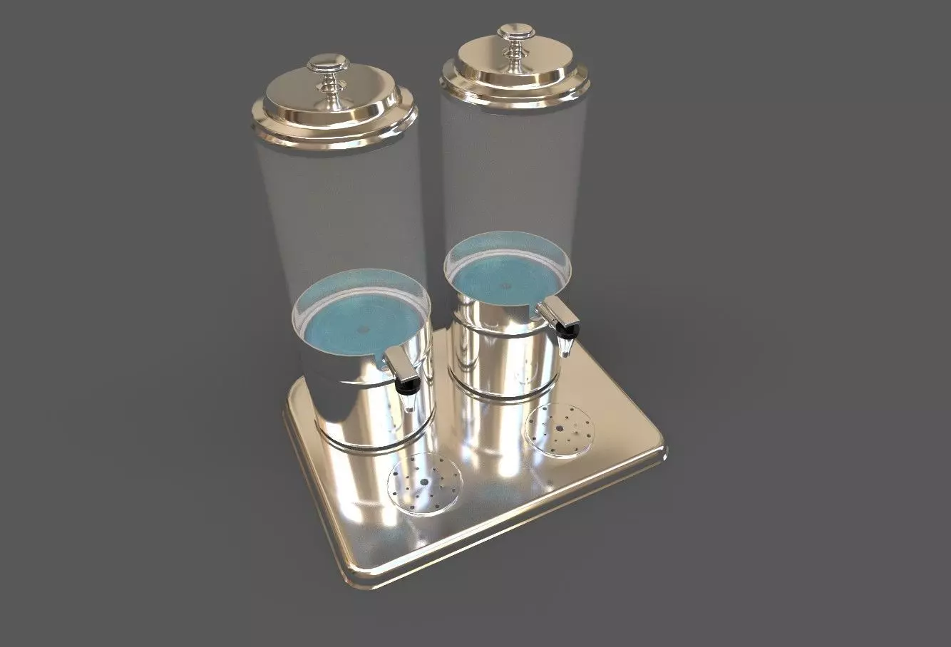 Juice Dispenser 3D model Low-poly 3D model_0
