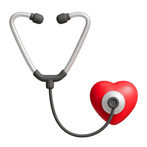 Stethoscope Low-poly 3D model