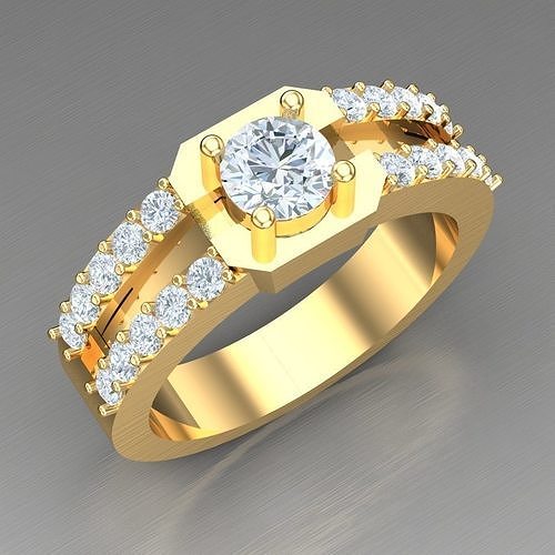 Elite Men Rings Collection 4MR008 3D print model