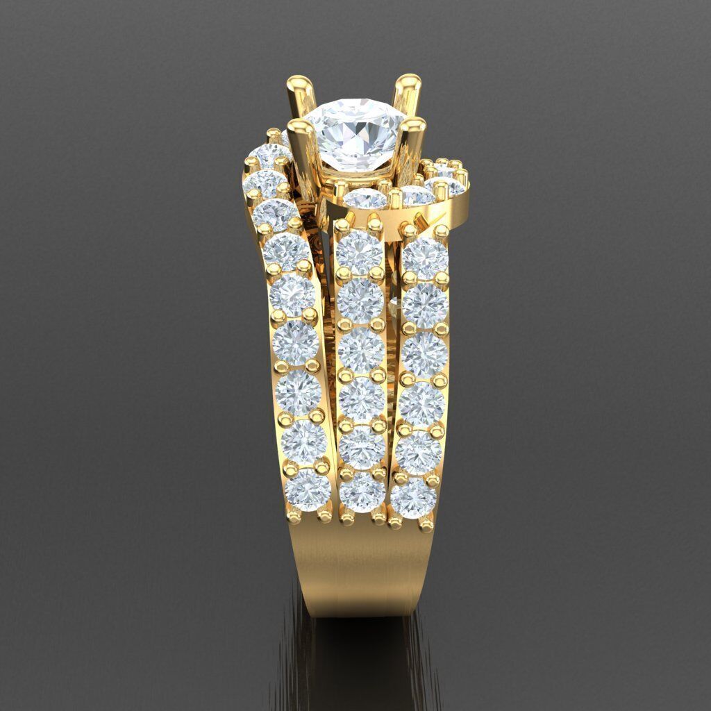 Elite Men Rings Collection 4MR005 3D print model_13