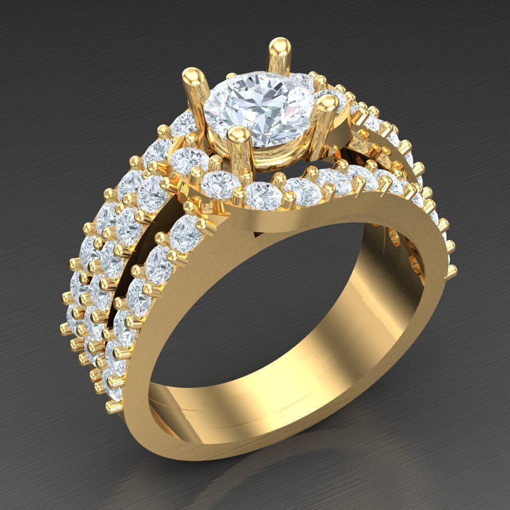 Elite Men Rings Collection 4MR005 3D print model_2