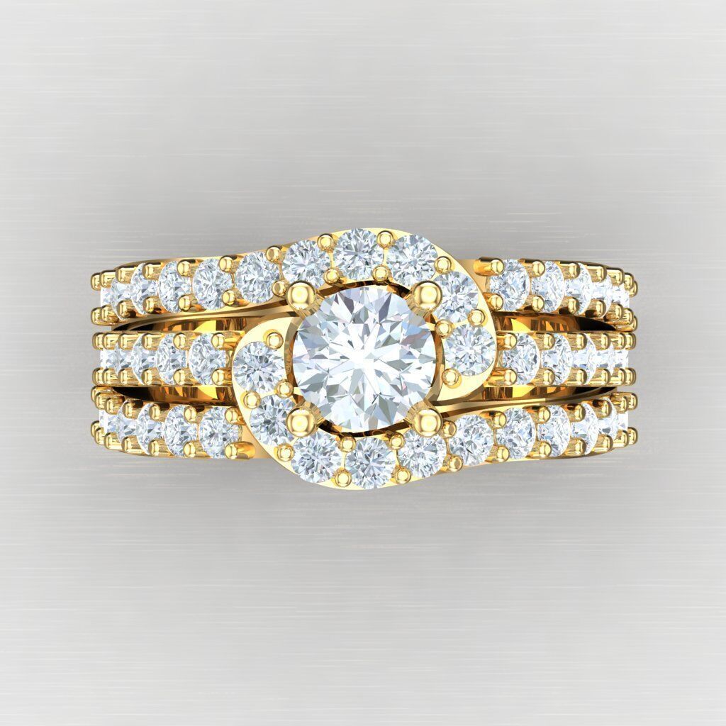 Elite Men Rings Collection 4MR005 3D print model_10