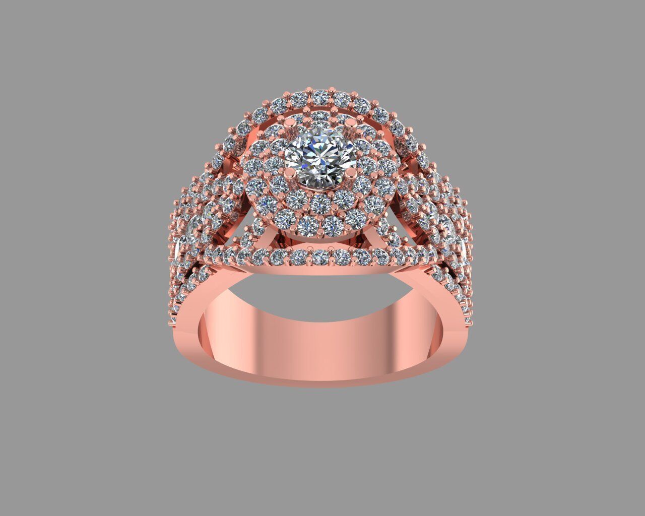 Stylish 3D Ring Model for Jewelry Making And printing Code R25 3D print model_7