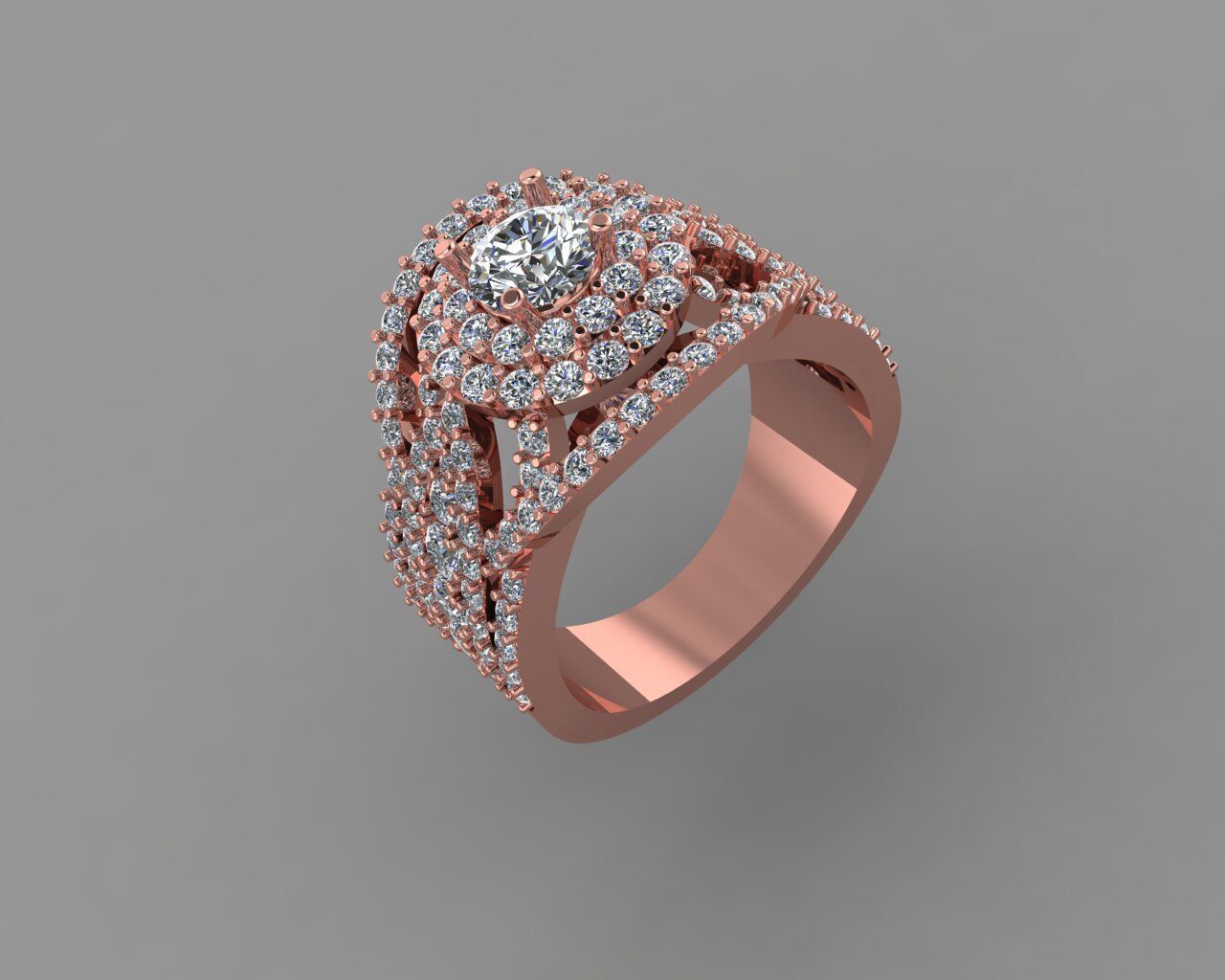 Stylish 3D Ring Model for Jewelry Making And printing Code R25 3D print model_6