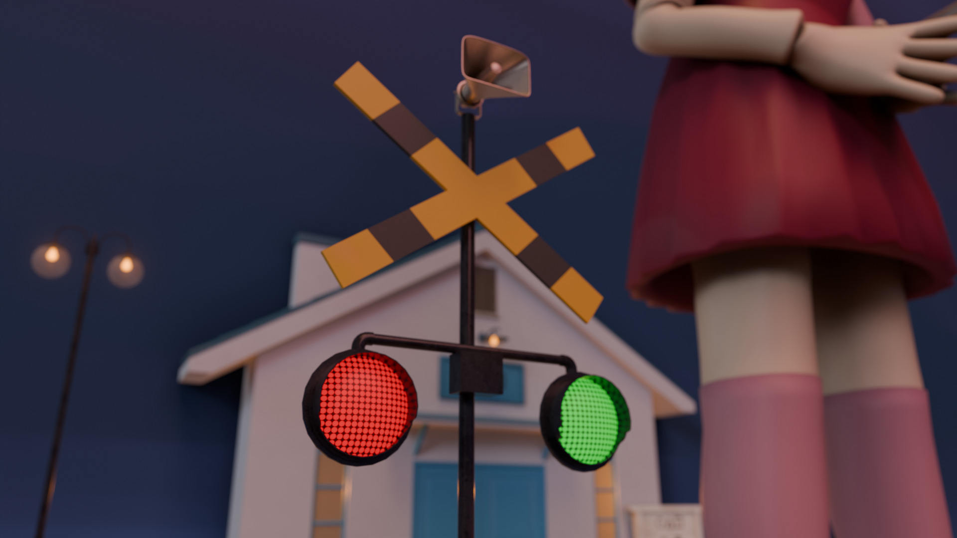 Squid Game Jump Rope Map 3D model_12