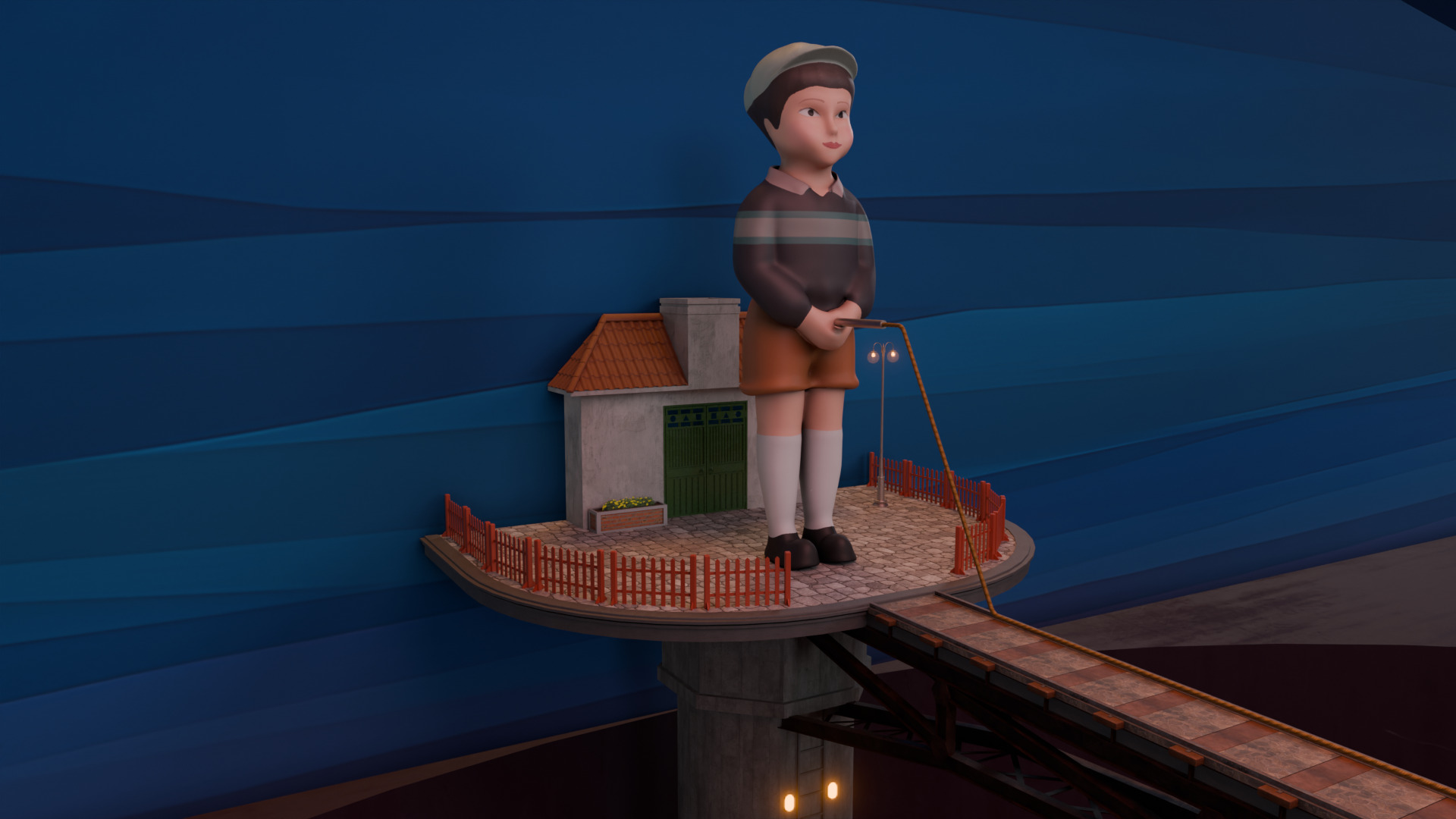 Squid Game Jump Rope Map 3D model_9