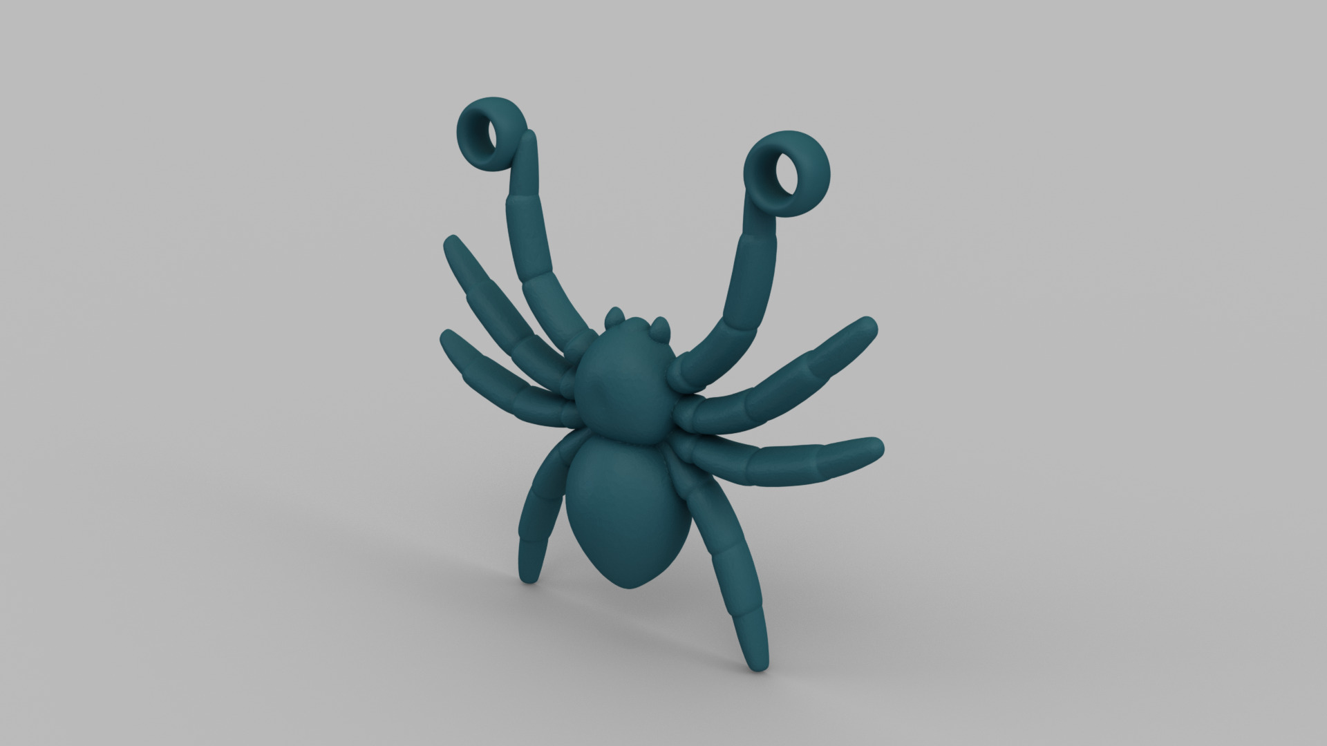 Spider Pendant 3D print model_2