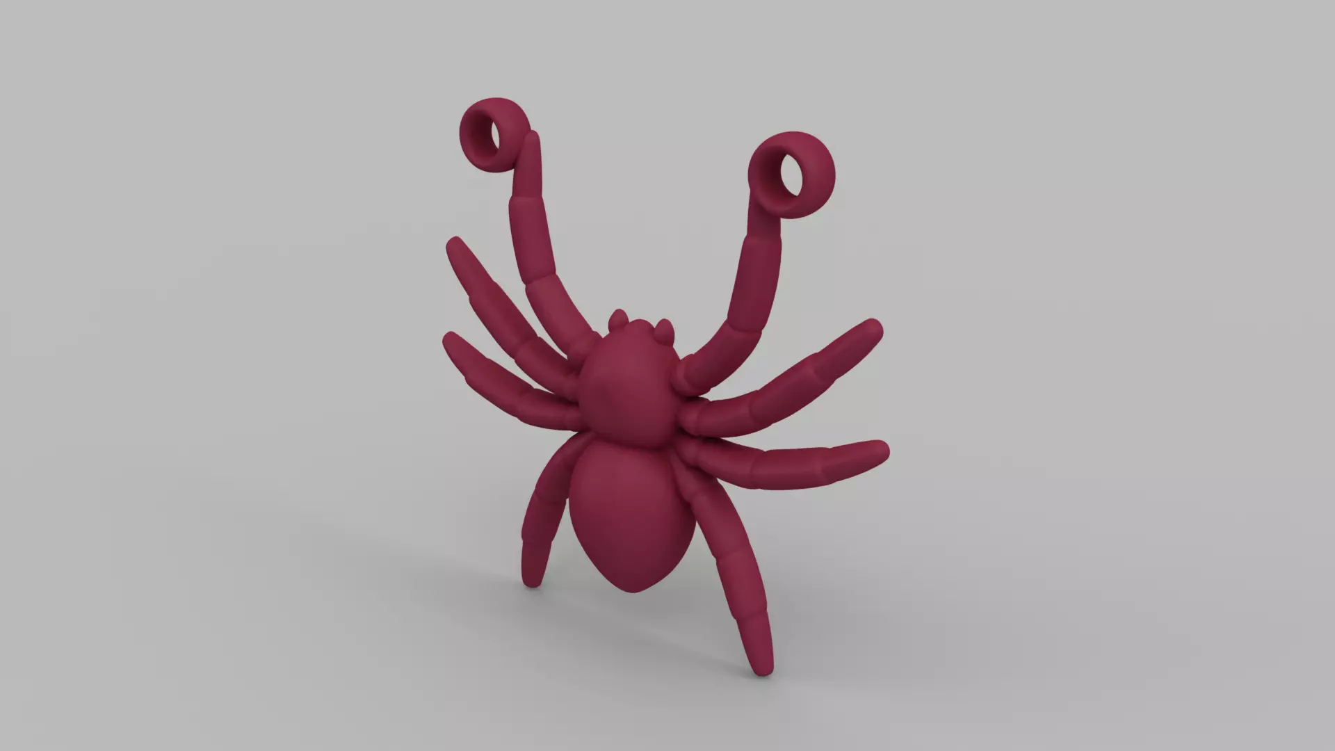 Spider Pendant 3D print model_0
